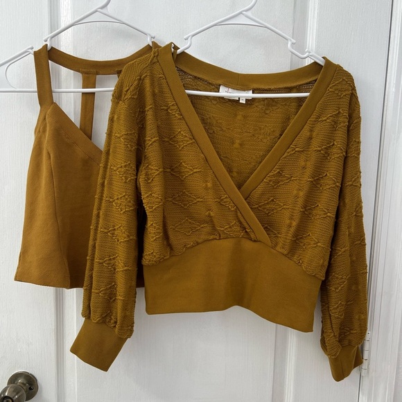 Anthropologie Golden V-Neck Sweater - Picture 4 of 16